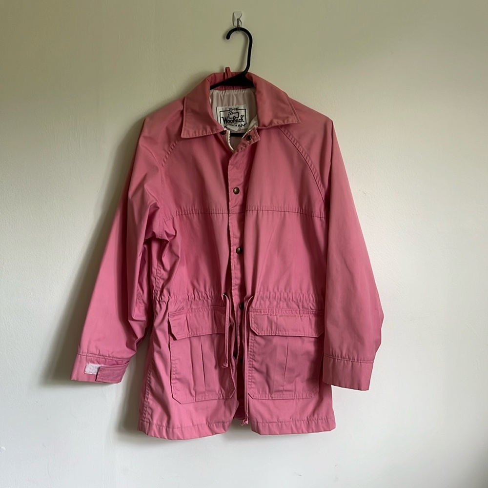 Vintage Woolrich Bubblegum pink wind breaker size M